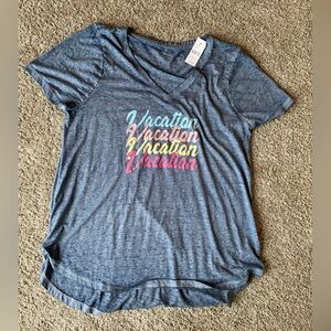 Accepting offers- Lane Bryant Vacation Tee with Multicolor Text